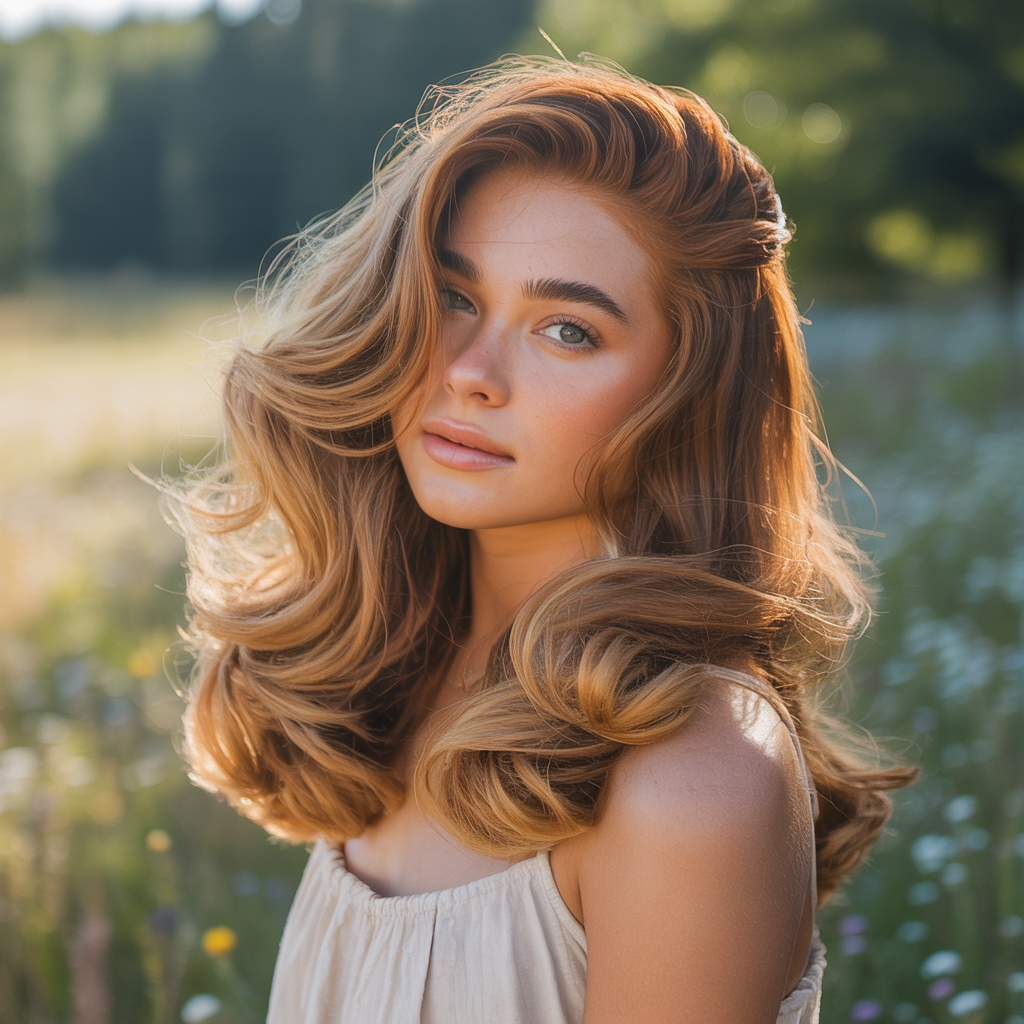 Voluminous Butterfly with Bouncy Flipped-Out Ends