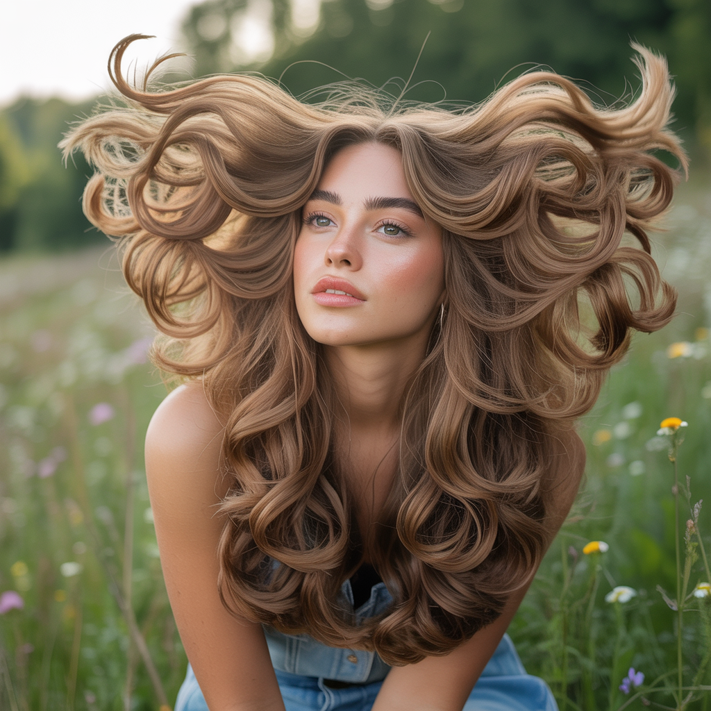 Voluminous Butterfly with Full, Bouncy Layers Throughout