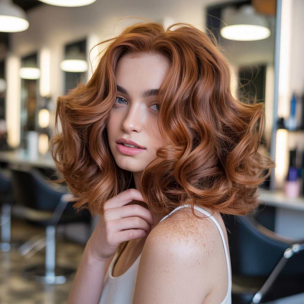  Wavy Butterfly Cut for Thick Hair