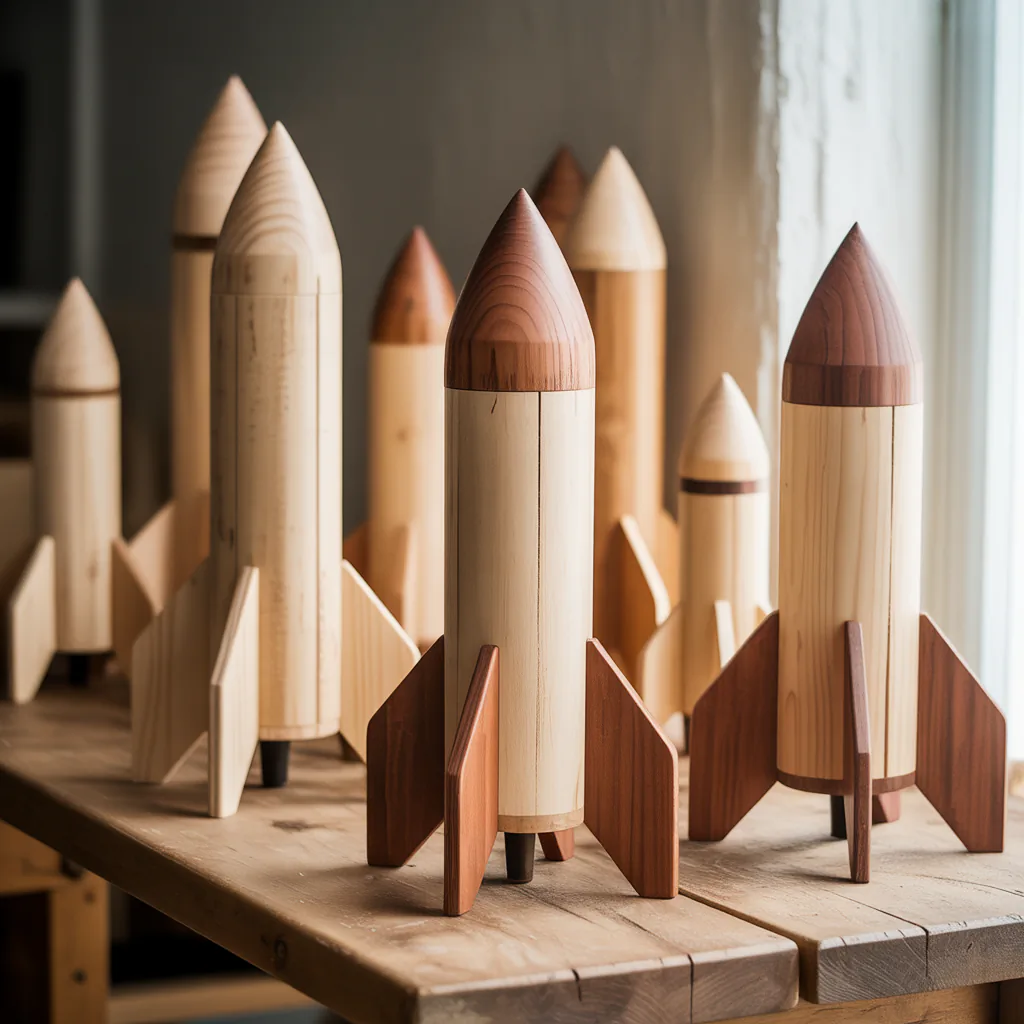 Wooden Rocket Ships