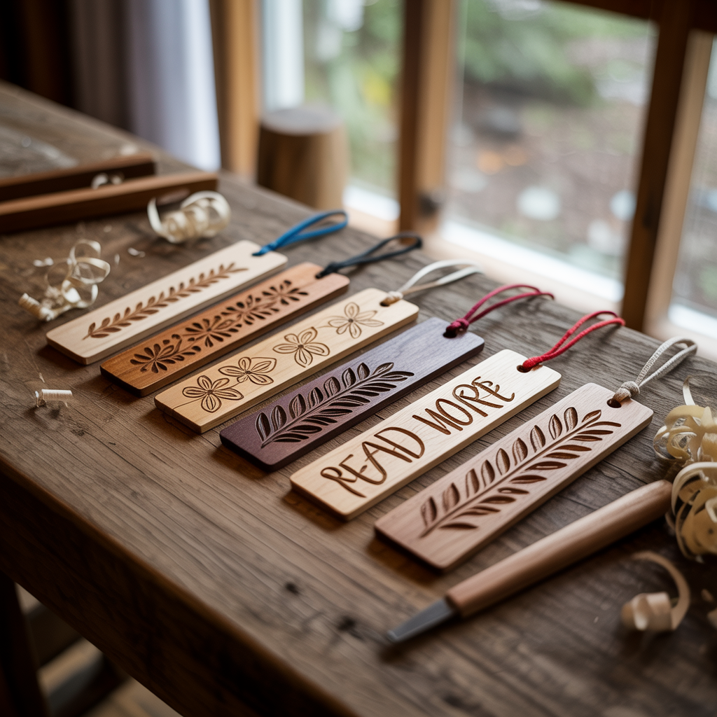  Wooden Bookmarks
