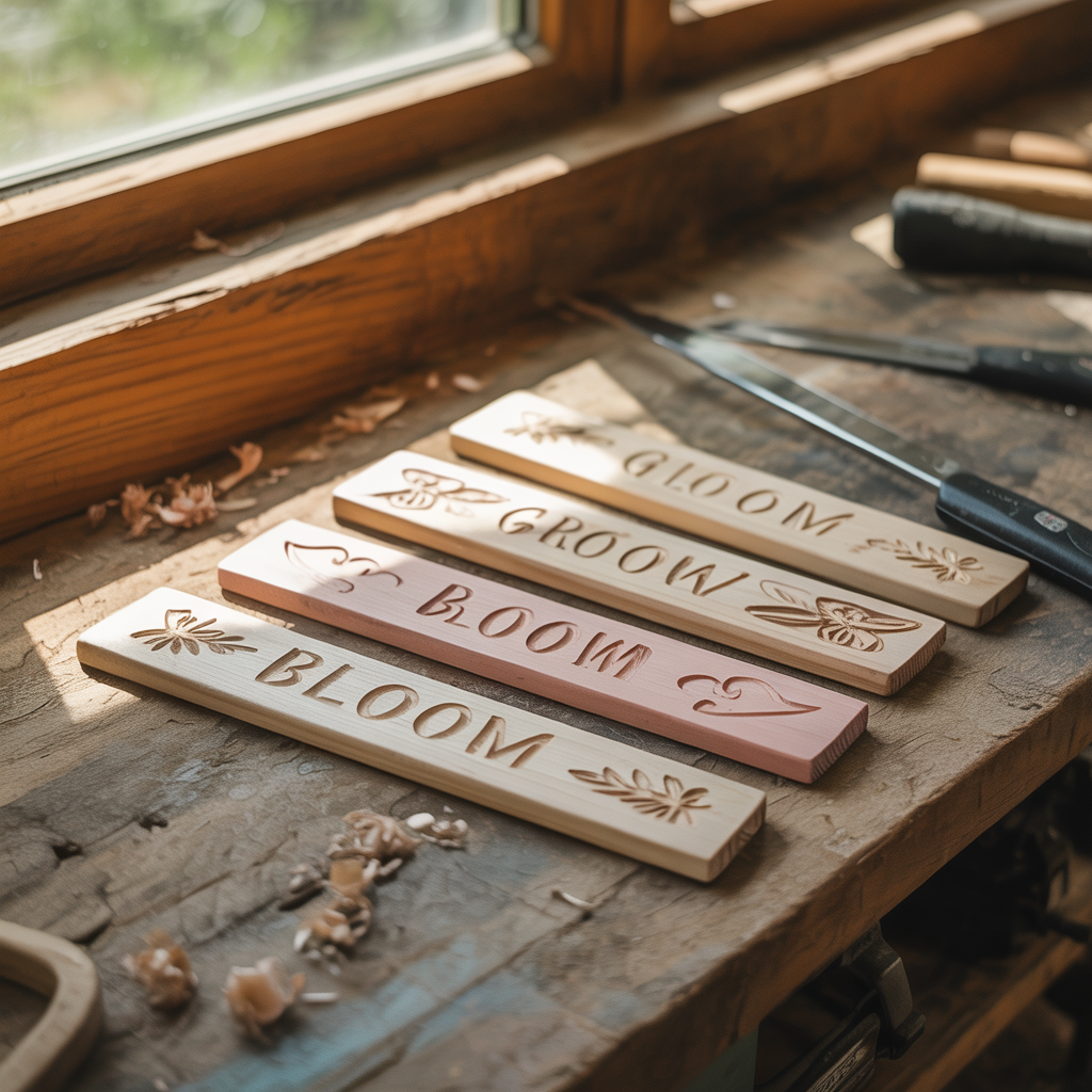  Wooden Planter Stakes