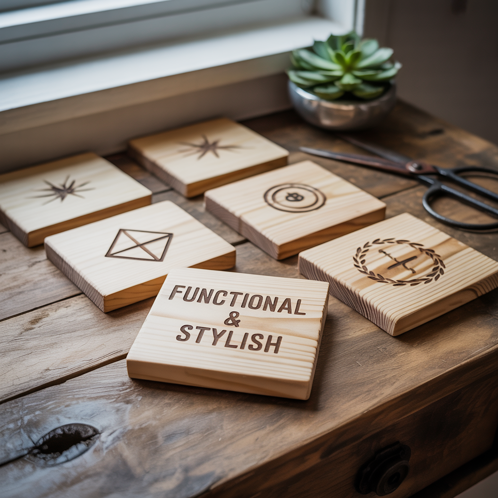 Wooden Coasters: Functional & Stylish