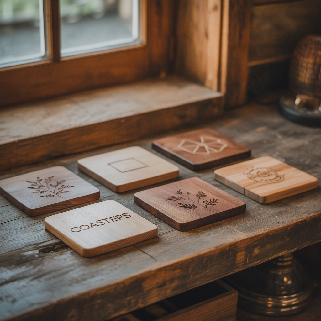  Wooden Coasters
