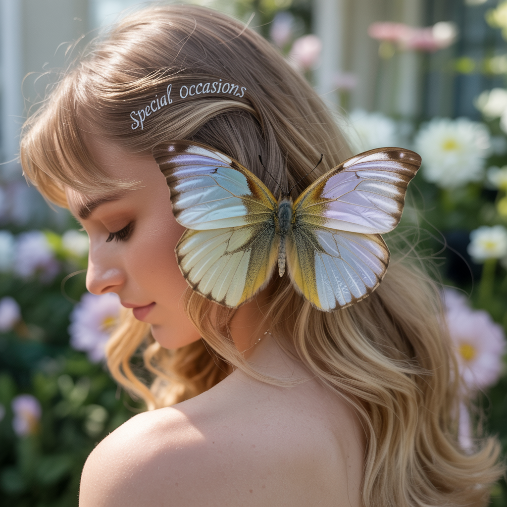  Butterfly with a Polished, Curled Finish for Special Occasions