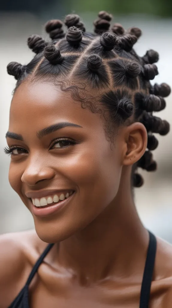 Bantu Knot Mohawk