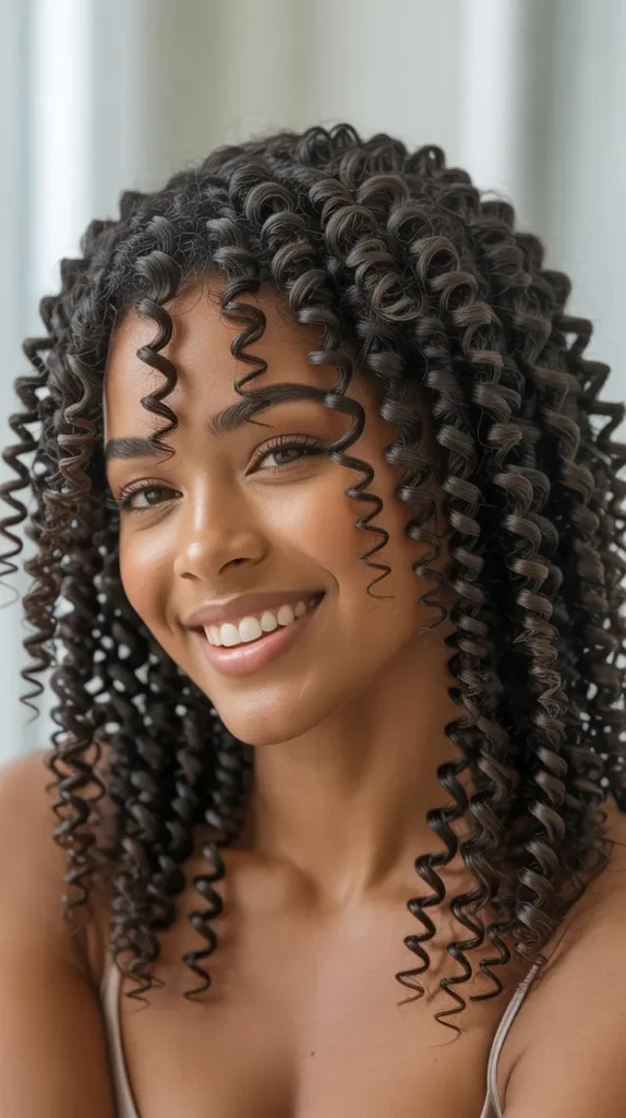 Spiral Curl Crochet Style
