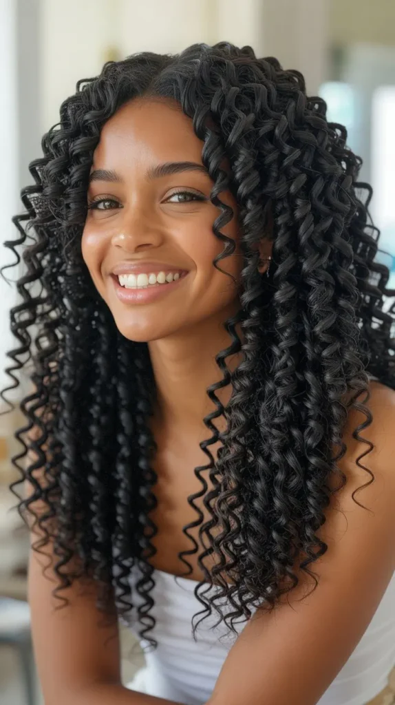 Long Curly Crochet Style