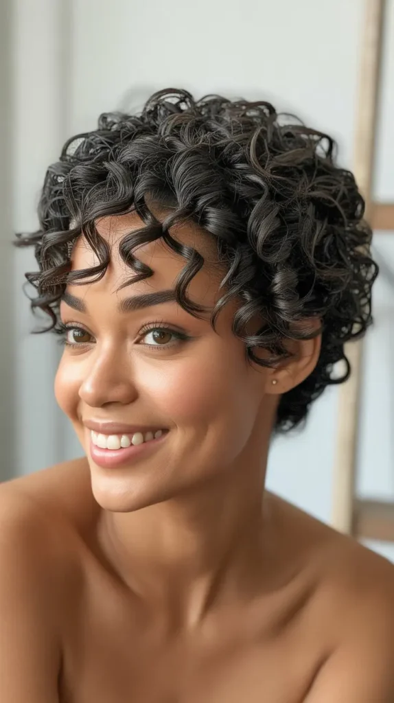  Curly Pixie Crochet Cut