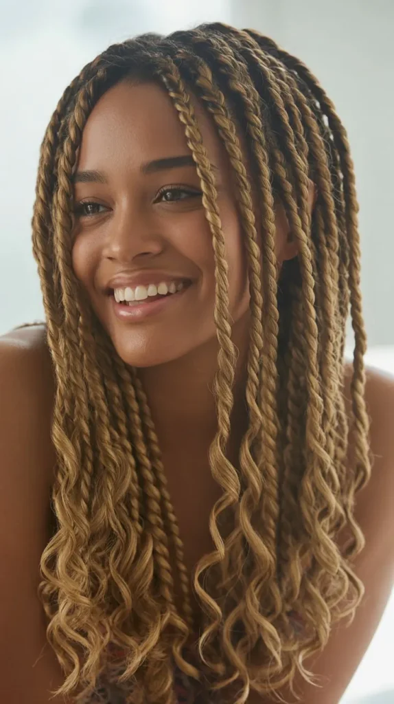 Crochet Braids with Highlights