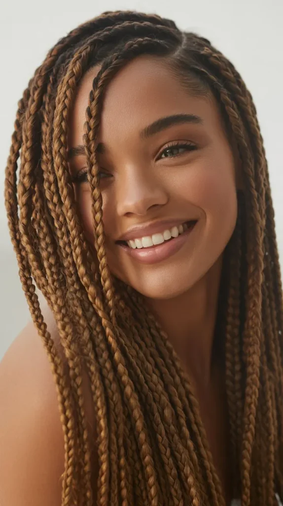 Crochet Braids with Side Part