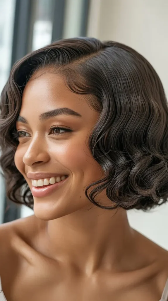 Crochet Bob with Finger Waves