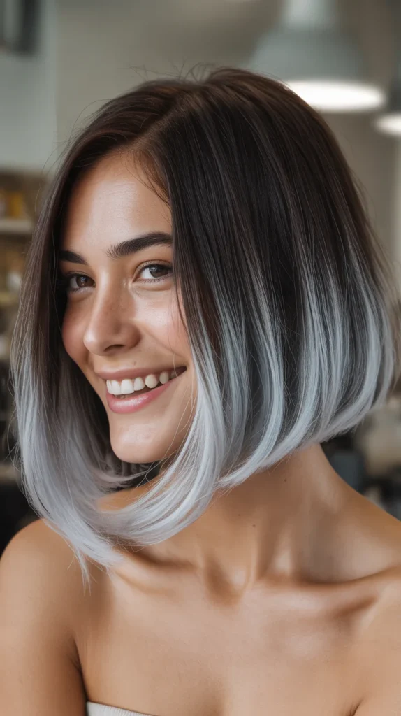 Dark Espresso with Silver Ends