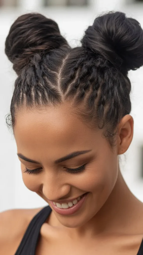  Space Bun Mohawk