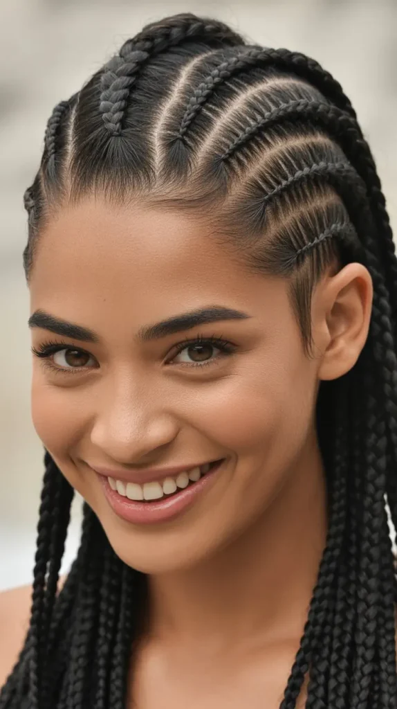  Mohawk with Cornrowed Sides