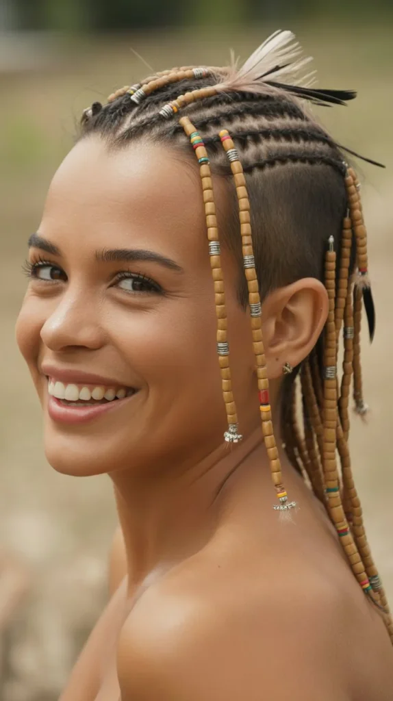 Mohawk with Beads and Accessories