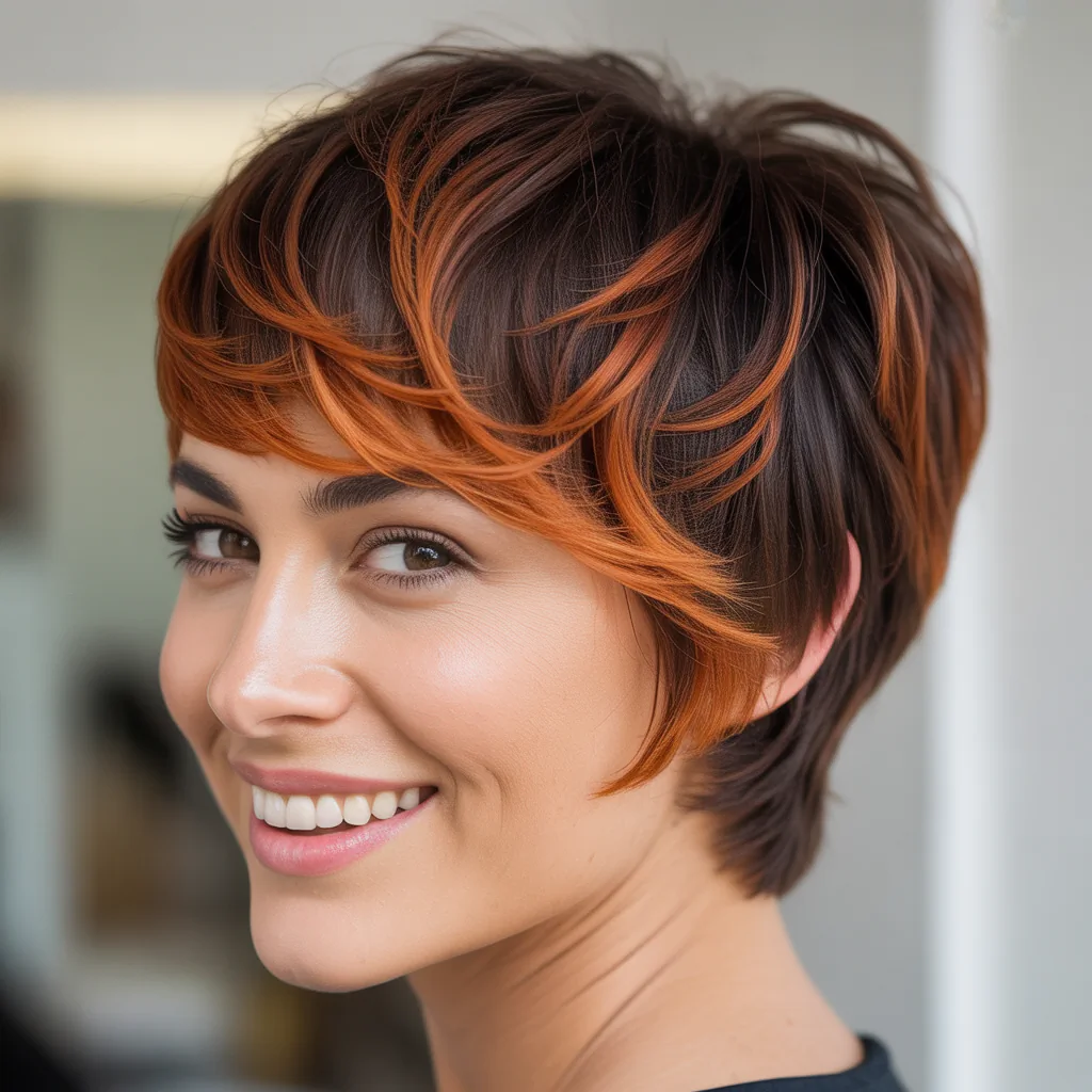 Copper Ombre Pixie