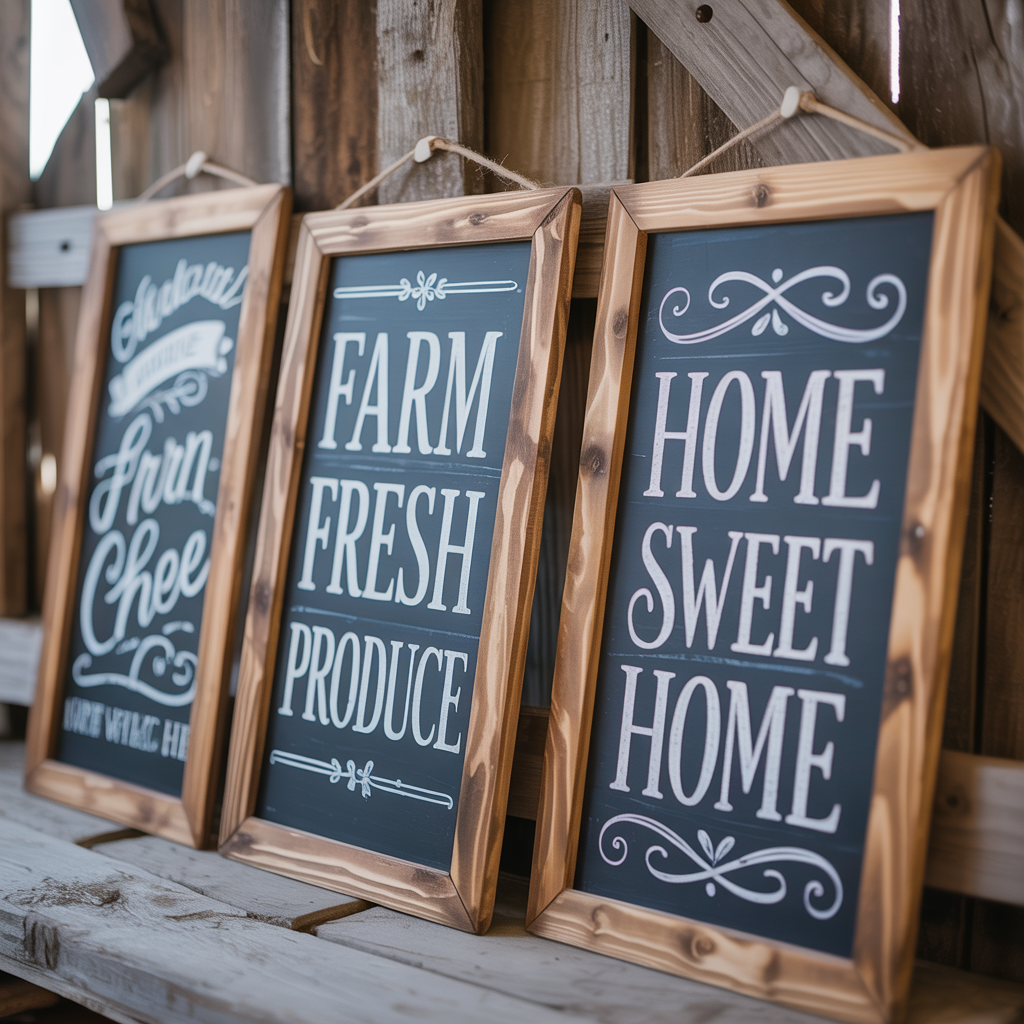 Wooden Chalkboard Signs