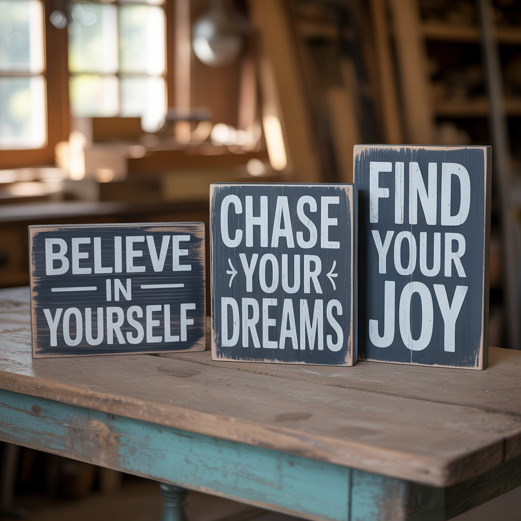 Wooden Signs with Quotes: Motivational and Inspirational