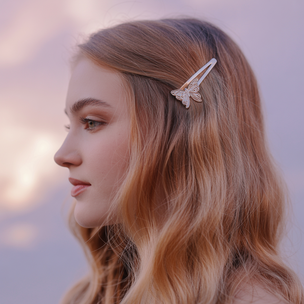 Butterfly with Soft Waves for Effortless Elegance