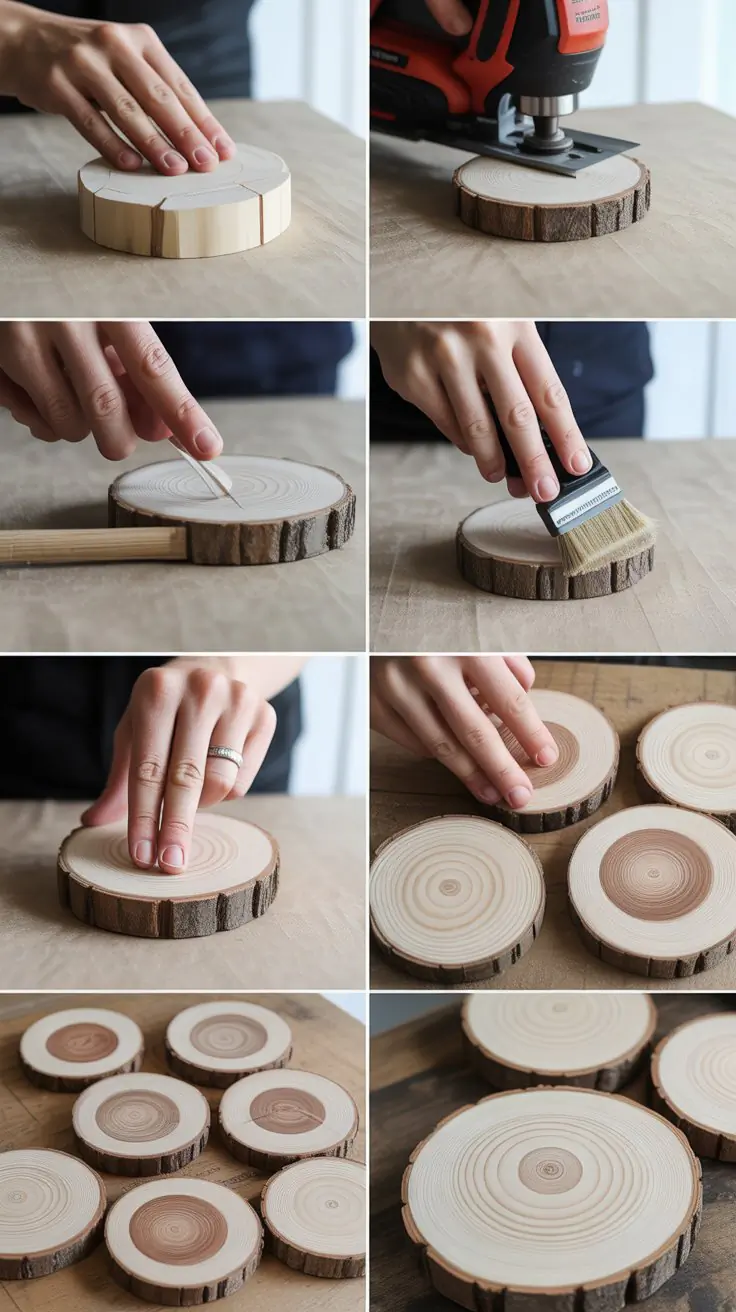  Simple Wooden Coasters