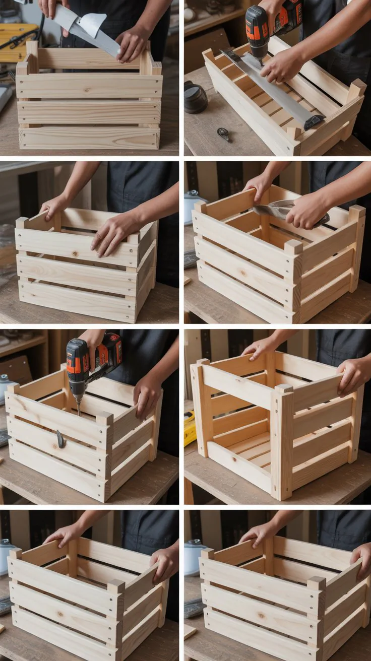 Wooden Storage Crate