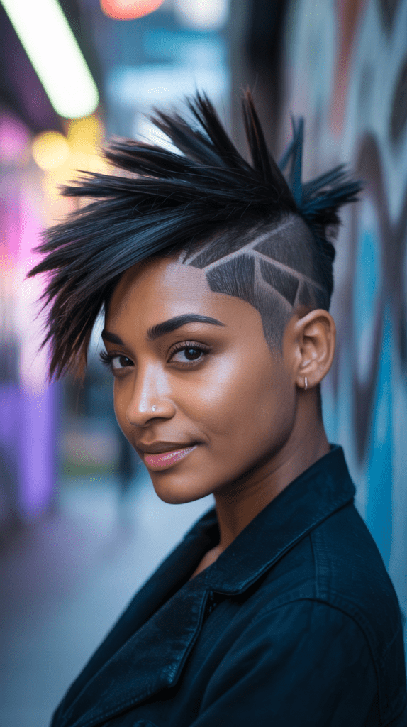  Disconnected Mohawk Fade