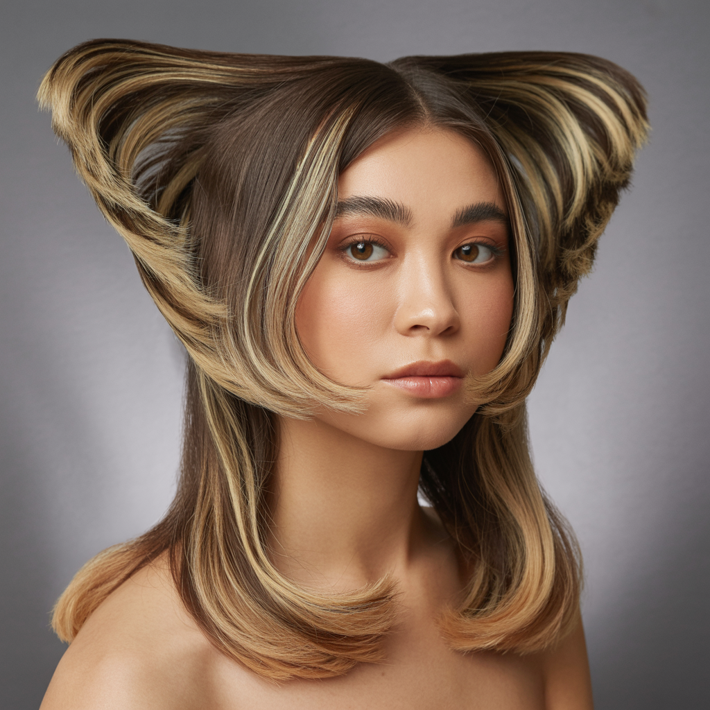 Long Butterfly Cut with Face-Framing Highlights