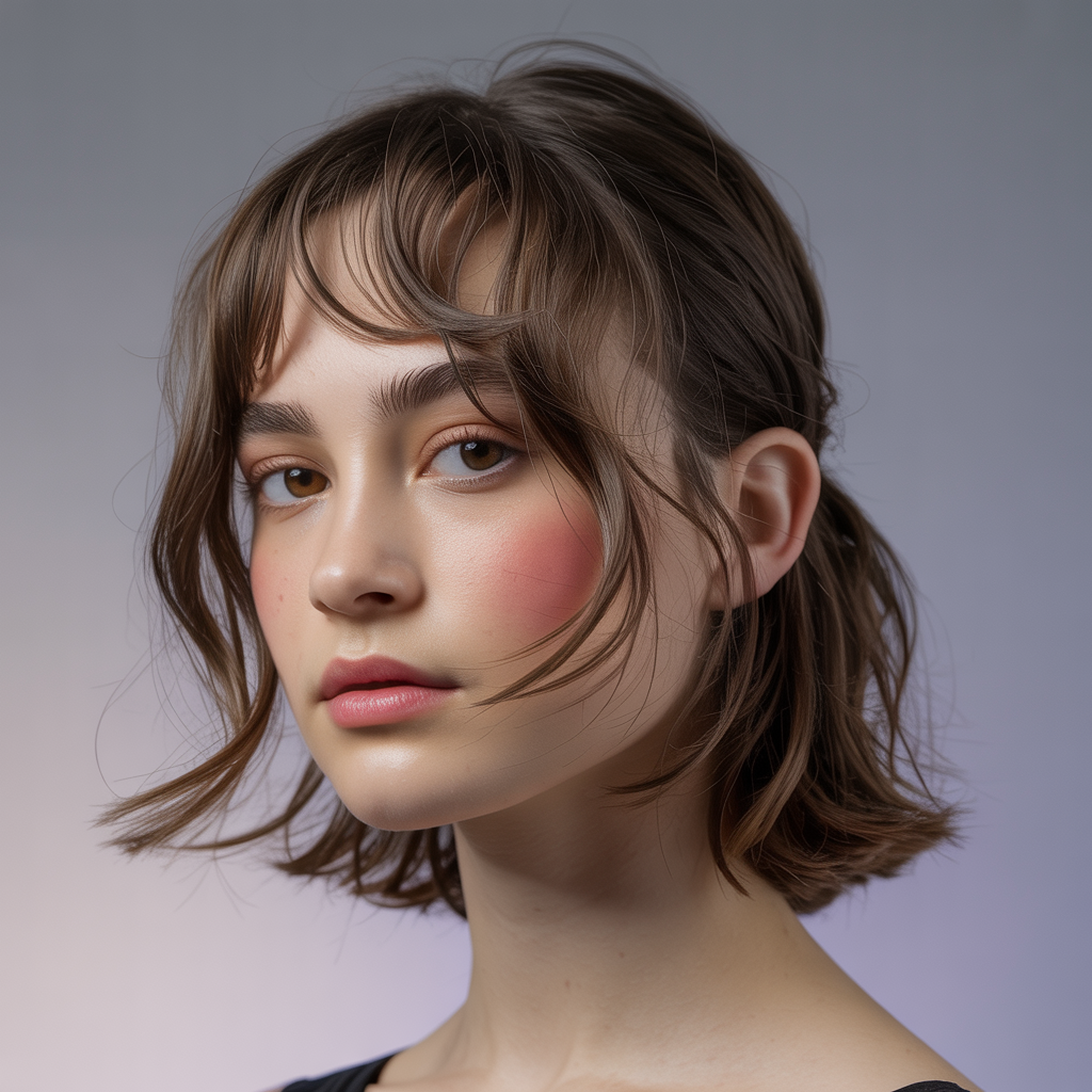  Medium Butterfly with See-Through Bangs