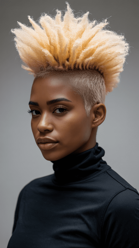 Bleached Blonde Mohawk