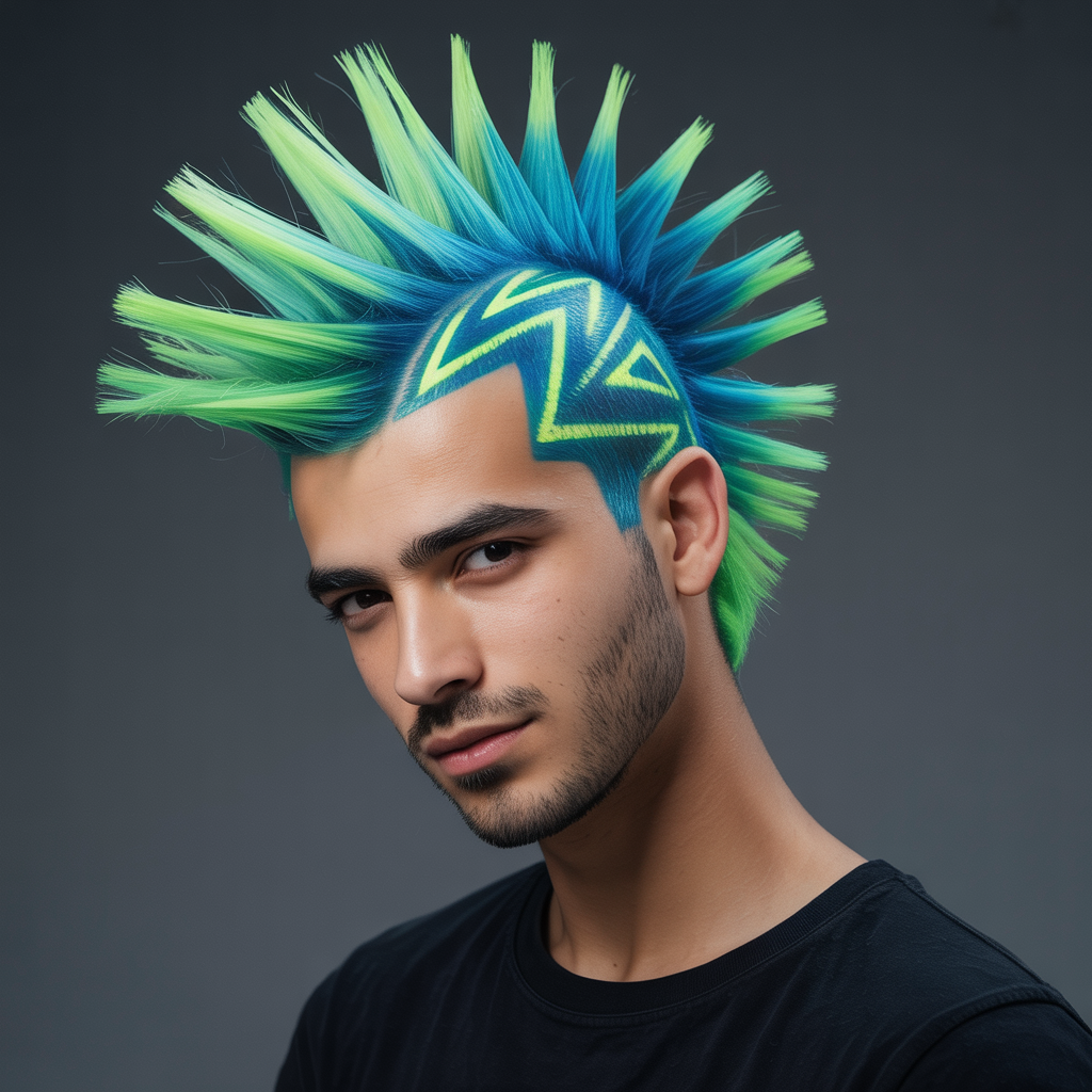  The Mohawk with Designs