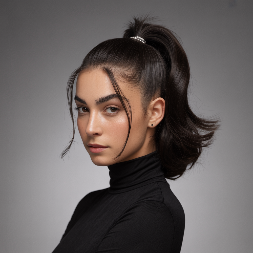 High Ponytail Updos: Modern and Chic