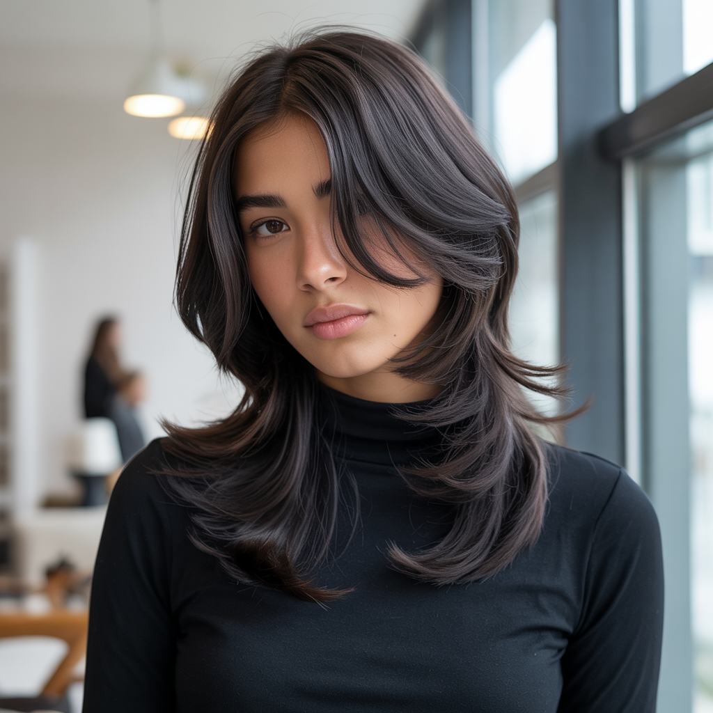 The Allure of Long Layers in a Butterfly Cut