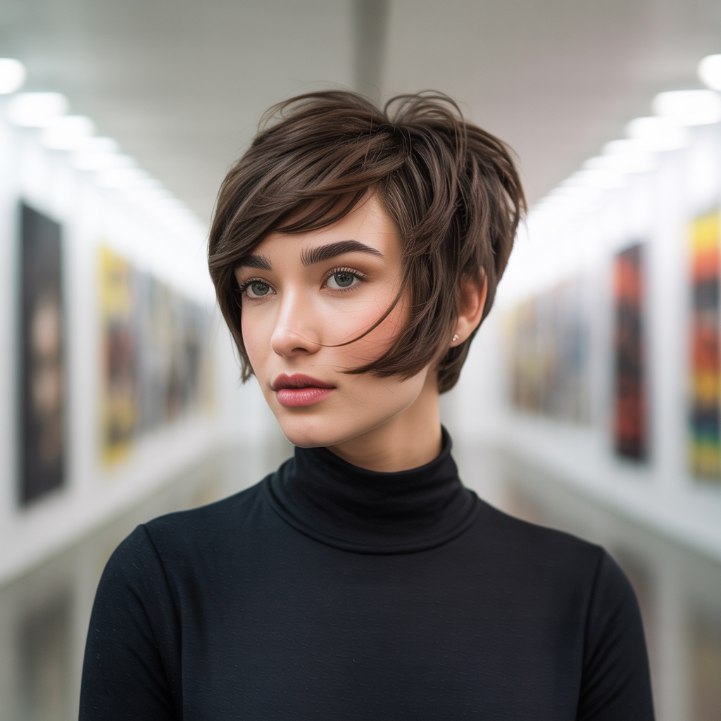 Butterfly Cut for Enhancing Facial Features