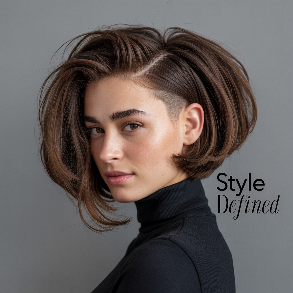 Undercut Bob with Back Volume