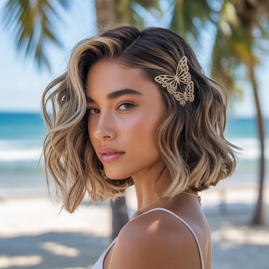 Beachy Wavy Butterfly Lob