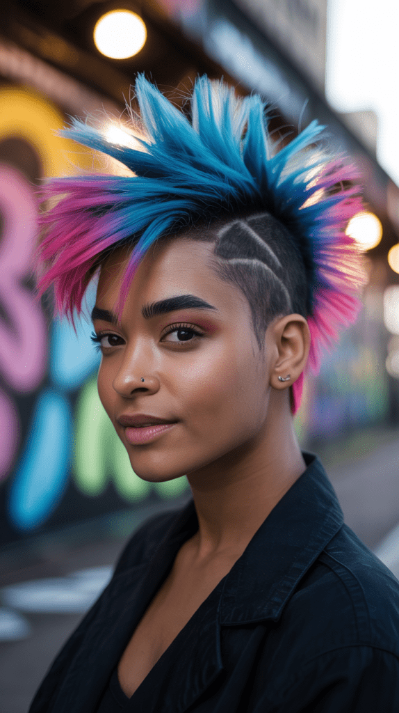  Burst Fade Mohawk