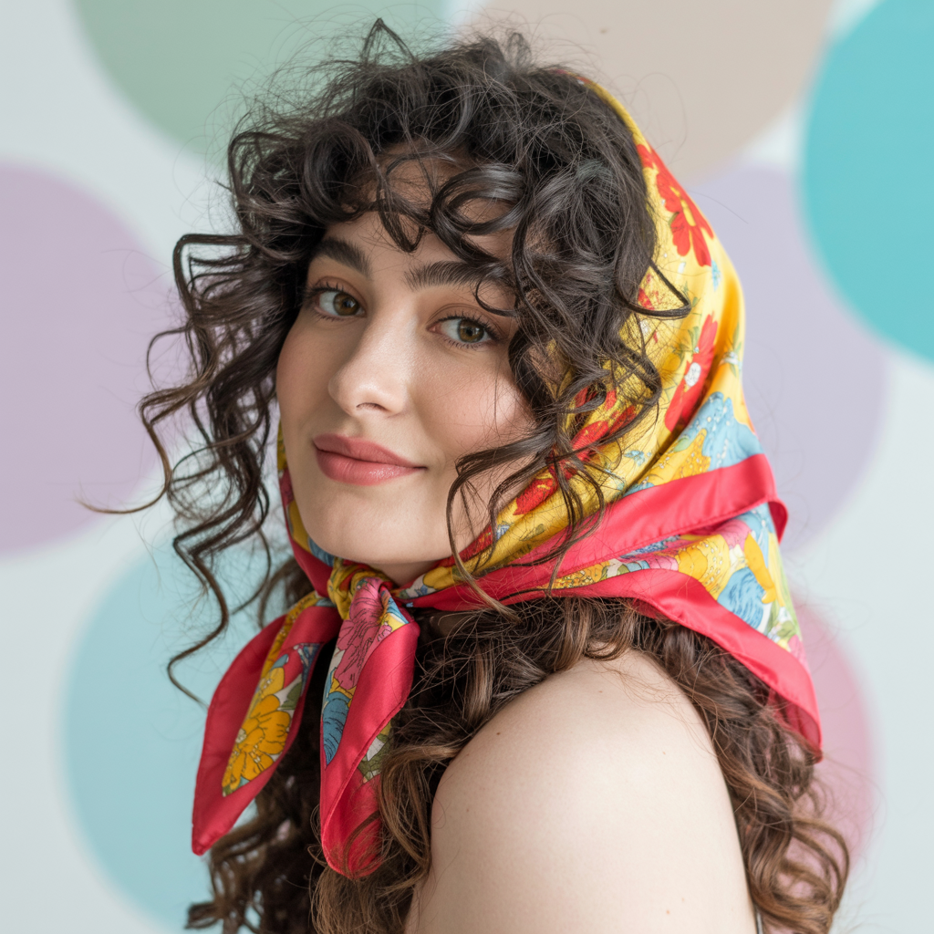 Bouncy Curly Butterfly with a Headband or Scarf