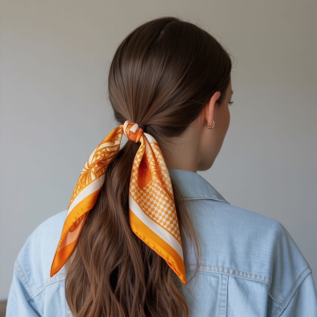 Prepare Your Hair and Scarf Properly