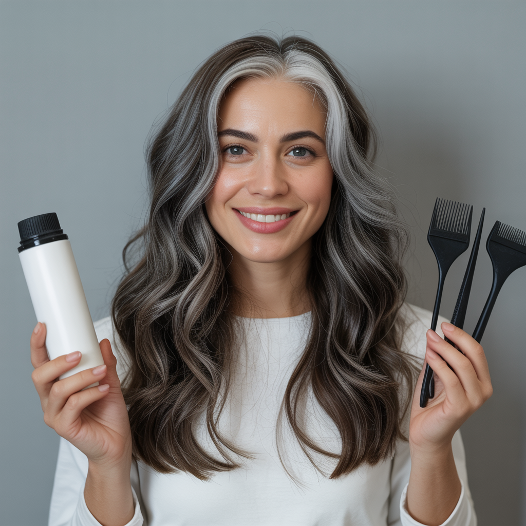 Recommended Products and Tools for At-Home Grey Hair Coloring