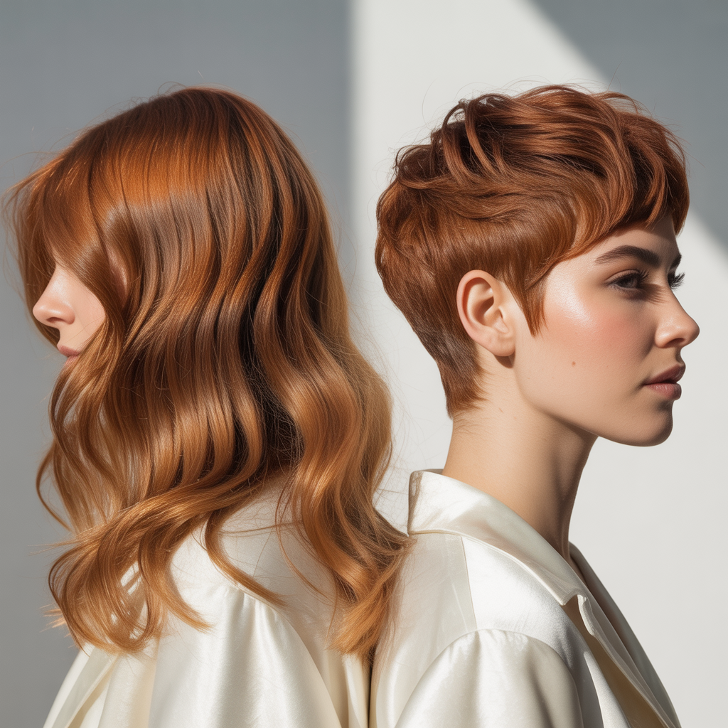 Long Fine Hair to Textured Crop