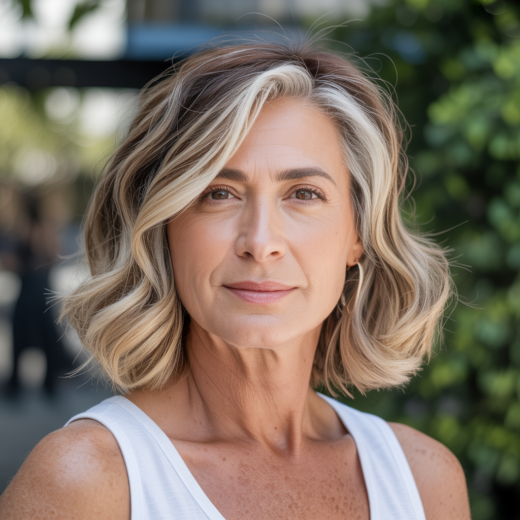 Layered Lob with Subtle Waves