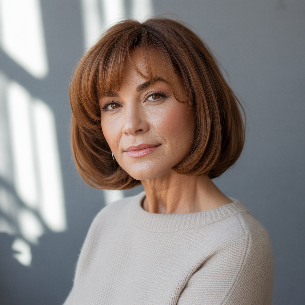 Blunt Cut with Fringe