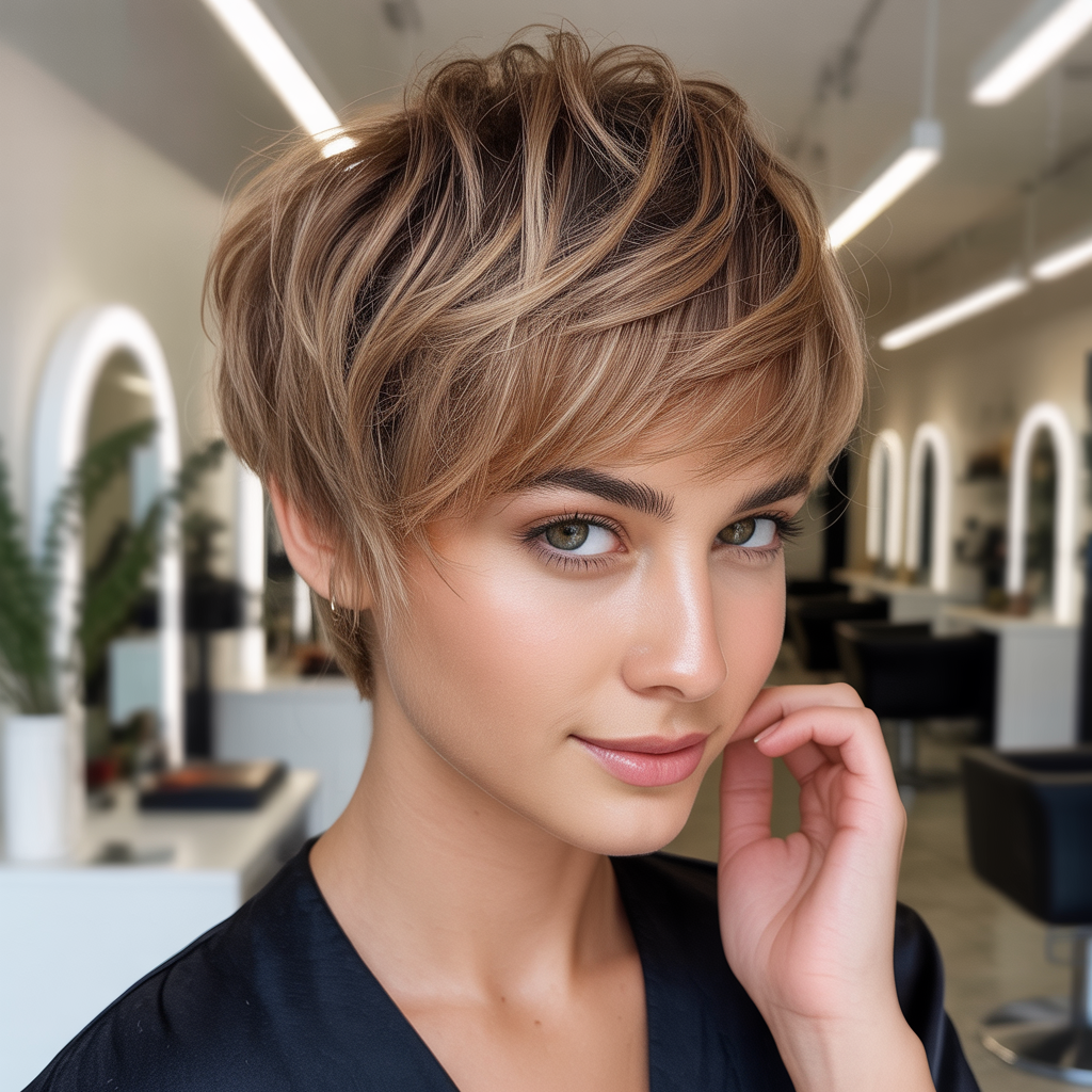 Minimalist Shaggy Pixie