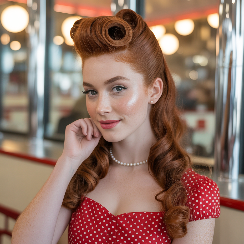 Curly Pin-Up Roll