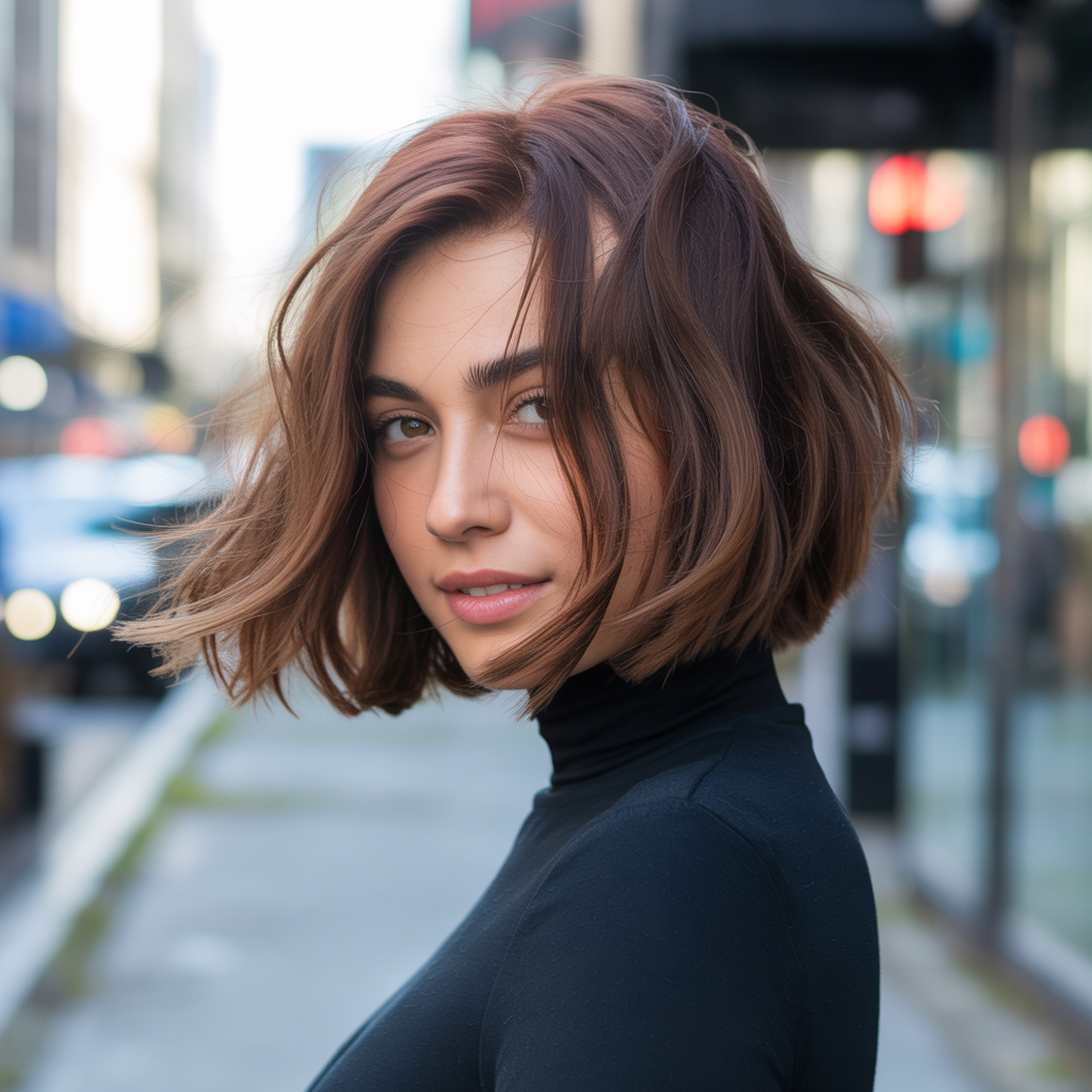 Shaggy Bob for Thick Hair