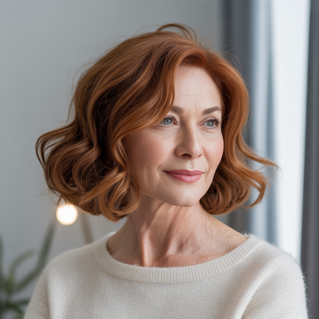 Wavy Bob with Tapered Ends