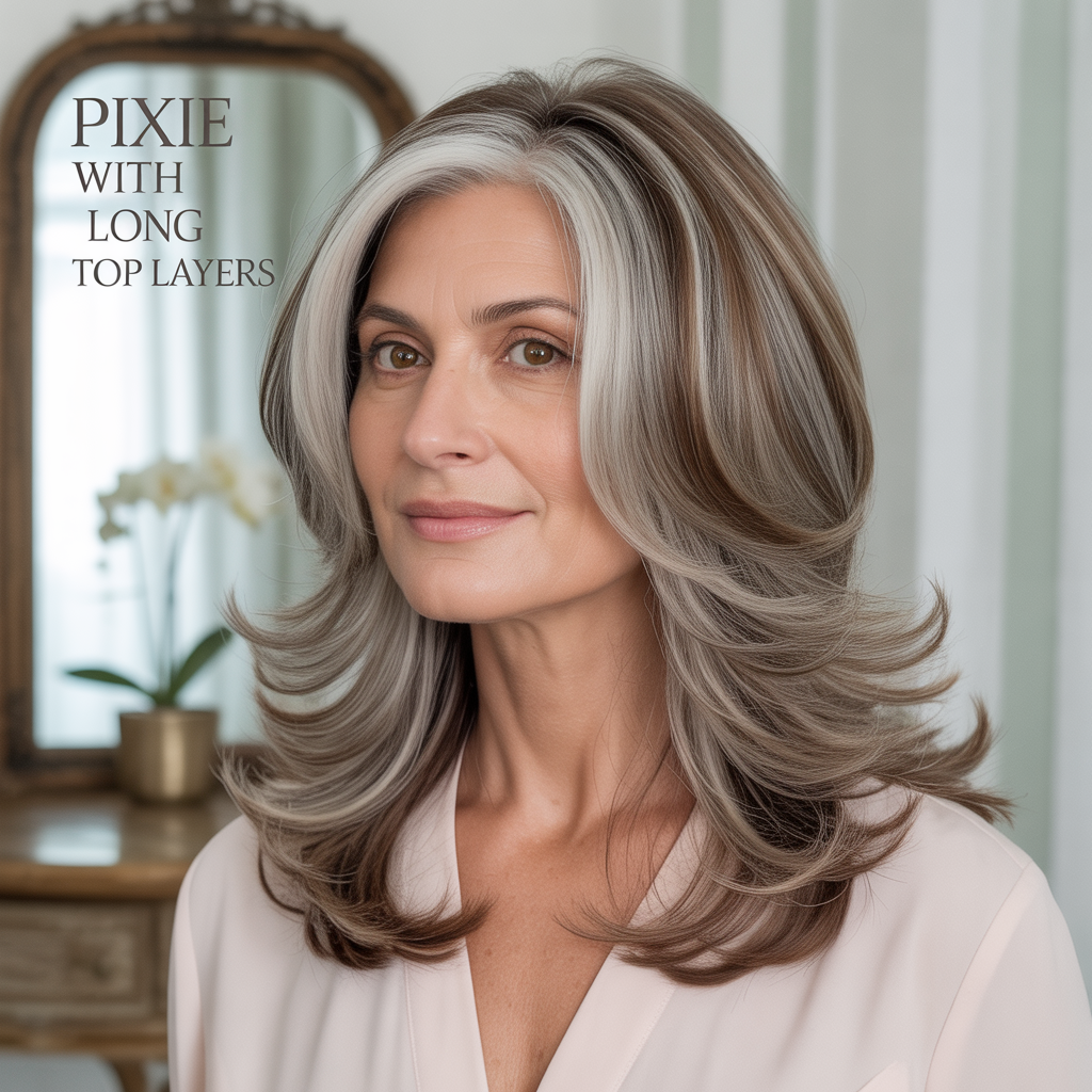 Pixie with Long Top Layers