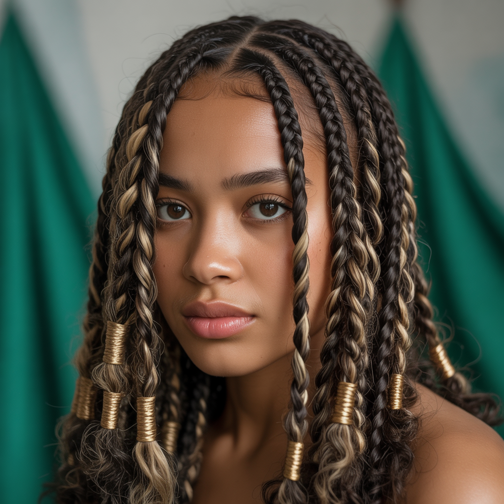 Fulani Braids with Twists