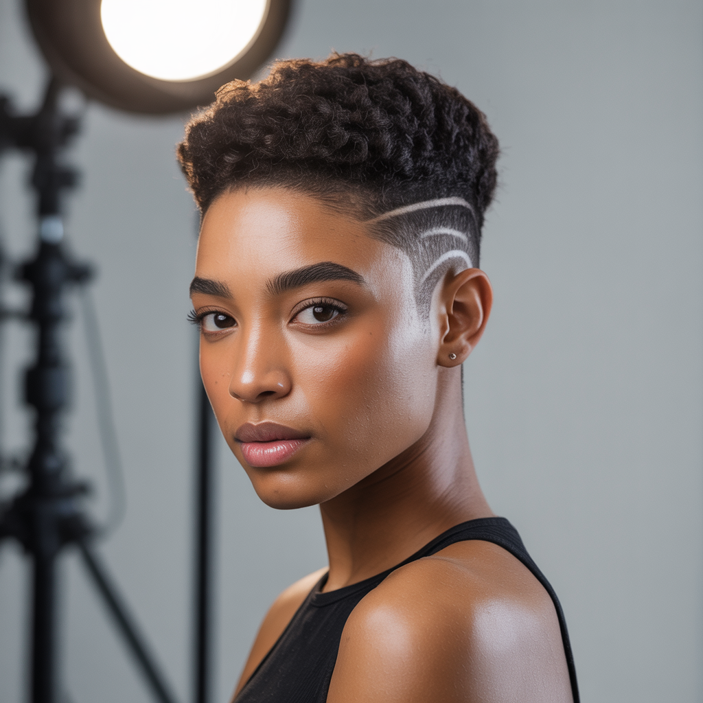 Feathered Crop with Side Fade